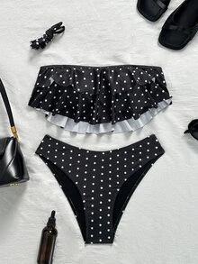 Swim Mod Women's Sexy Spaghetti Strap Bikini Swimwear 2 Pieces Set For Summer Beach Vacation - Multicolor - View 4