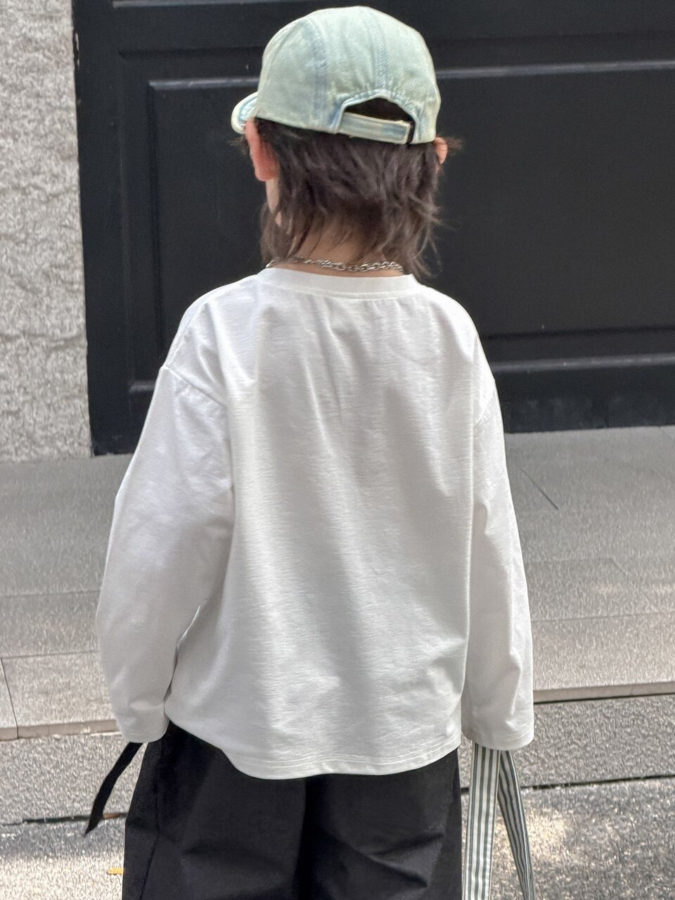 Young Boy Cartoon Print Casual Loose Round Neck T-Shirt