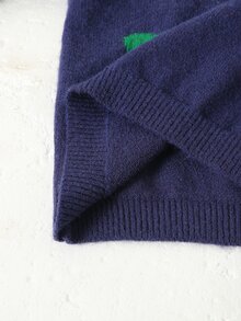 SHEIN Genkimix Kids Fashionable Casual Sweet Cherry Pullover Sweater For Girls - Navy Blue - View 8