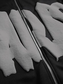 STYNVO 男士百搭拉鍊長袖連帽運動衫 - 黑色 - 查看 8