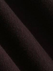 Dazy Plus Pattern Print Contrast Color Stitch Design T-Shirt Style Long Nightgown Loungewear Dress Fall - Brown - View 3