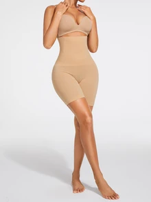 SHAPORA 女款多功能極簡高腰緊身提臀塑形短褲 - 彩色 - 查看 2