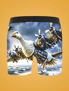 Notgurli Celana Dalam Boxer Pria Bermotif Modis, 1 buah - MultiWarna - View 2