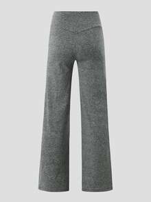 StreetHx CourtClass Women's Solid-Color Yoga Wide-Leg Pants, Comfortable And Form-Fitting - Black - View 2