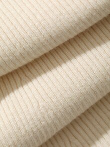 Dazy Kids Tween Girl) Sleeveless Fur Vest Top + Fur Flared Casual Pants 2pcs Sweater Set - Beige - View 7