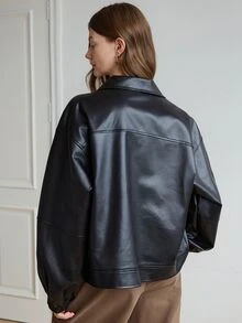 Dazy-Less Women's Autumn Fashion Versatile Regular Jacket Business Casual Woman - Black - View 2