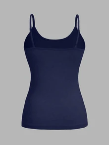 Solflare 4 piezas Top de tirantes cuello redondo liso talla grande - Multicolor - Ver 6