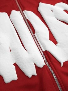 STYNVO Men Zip-Up Hoodies - Red - View 6