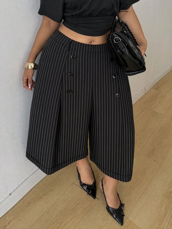 Rustia Pantalones anchos de pierna suelta con rayas y pliegues, estilo vintage retro, versátiles y personalizados, de talla grande, casuales para ir al trabajo, que estilizan la pierna y alargan la altura, adecuados para volver a la escuela, graduación, Día de San Valentín, festival de música, Día de la Madre, Halloween, Acción de Gracias, Pascua, Día Nacional, baile de graduación, cita, fiesta, salida