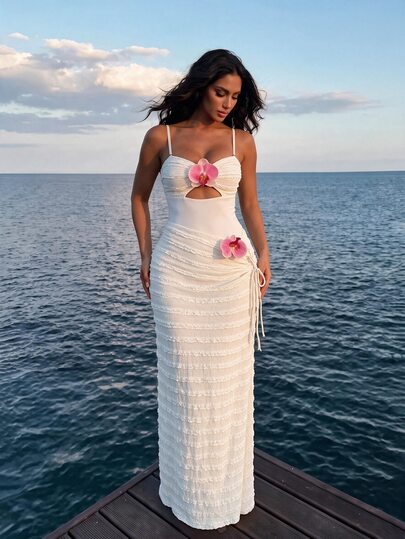 Sweetra Traje de baño de una pieza talla grande para mujer, nueva primavera/verano 2026, ropa de playa para vacaciones