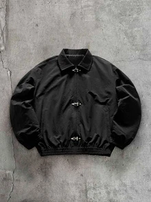 AXEPEAK Men's Solid Color Airplane Buckle Casual Daily Travel Long Sleeve Jacket - Black - View 1
