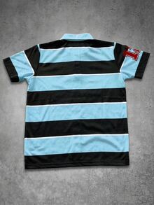 Manfinity EMRG 男士拼色字母騎士圖案休閒通勤短袖 Polo 衫 - 彩色 - 查看 2
