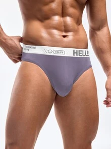 DrisQ DrisQ Men's Letter Waistband Casual Thong Underwear (5-Piece Set) - Multicolor - View 4