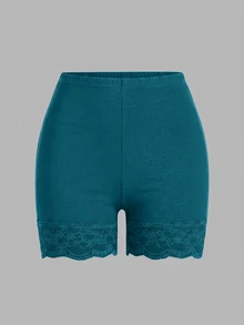 SHEIN Essnce Plus Size Shorts - Multicolor - View 3