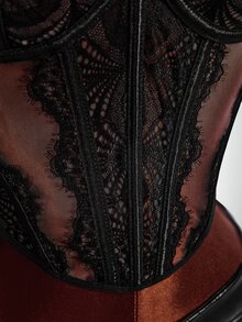Amplova Women's Sexy Lace Sheer Camisole - Black - View 7