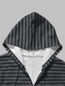 IslaSuriya Women's Casual Striped Hooded Sweatshirt, Autumn - Multicolor - View 6