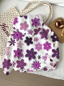Tween Girl Floral Print Kids Thermal Lined Hooded Autumn Sweatshirt - Multicolor - View 2