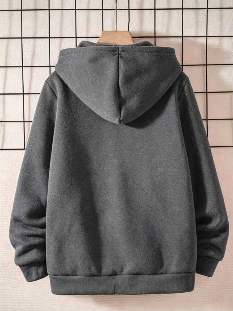 Vacaura Tween Boy Autumn/Winter Casual Versatile Sweatshirt - Grey - View 2