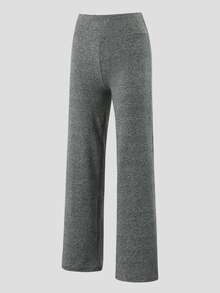 StreetHx CourtClass Women's Solid-Color Yoga Wide-Leg Pants, Comfortable And Form-Fitting - Black - View 6