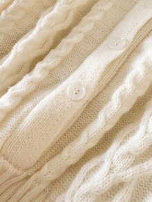 CosyJoli Autumn/Winter Casual Versatile Solid Color Sweater - Beige - View 3