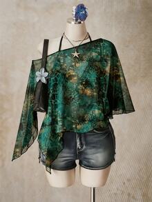 SHEIN ICON 大碼女士上衣 - 彩色 - 查看 3