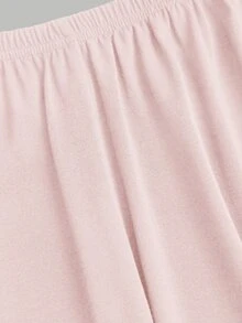 Sweetra New Backless Top And High-Waisted Straight Leg Pants 2 Pieces Set, Suitable For Commuting And Streetwear - Pink - View 3