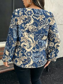EMERY ROSE Plus Size Blouses - Multicolor - View 2