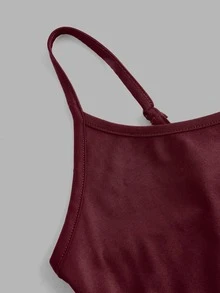 Solflare 4 piezas Top de tirantes cuello redondo liso talla grande - Multicolor - Ver 13