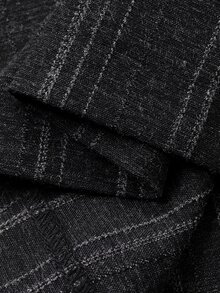 Dazy Plus Autumn Spring Loose Business Casual Striped Suit Pants Straight Wide Leg Trousers Commute Elegant Long Pants - Dark Grey - View 7