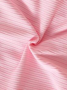 SHEIN 2件裝時尚豹紋嬰兒洋裝 - 淺粉色 - 查看 6