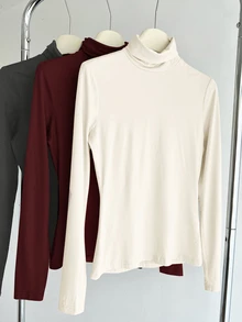 SHEIN BASICS 3件組女款T恤 - 彩色 - 查看 7