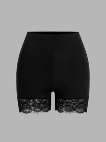 SHEIN Essnce Plus Size Shorts - Multicolor - View 5