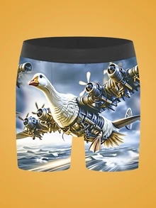 Notgurli Celana Dalam Boxer Pria Bermotif Modis, 1 buah - MultiWarna - View 1