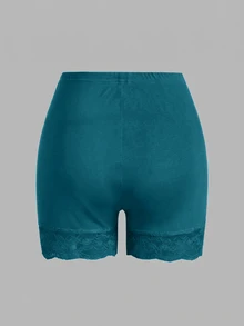 SHEIN Essnce Plus Size Shorts - Multicolor - View 4