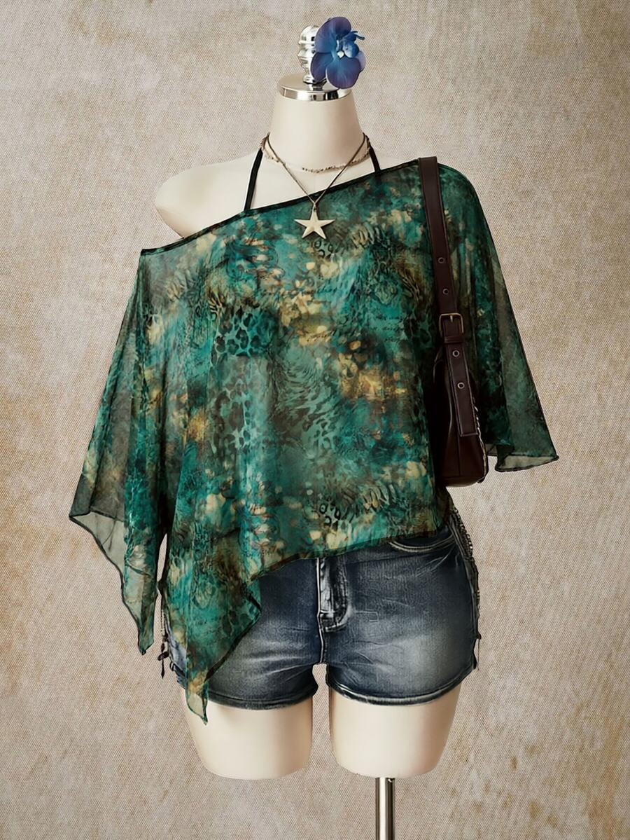 SHEIN ICON 大碼女士上衣 - 彩色 - 查看 1