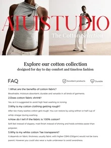 ATUI Studio 女款夏季休閒百搭短袖T恤 - 深灰色 - 查看 9