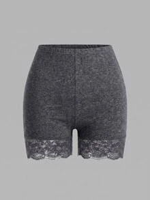 SHEIN Essnce Plus Size Shorts - Multicolor - View 5