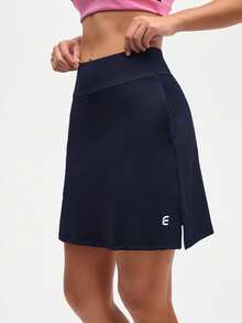 SHEIN Velisys New Versatile High-End Women's Sports Running Skirt - Multicolor - View 3