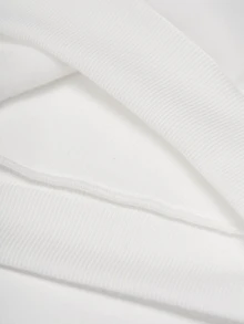 STYNVO 男士秋冬休閒字母刺繡連帽衛衣 - 白色 - 查看 6