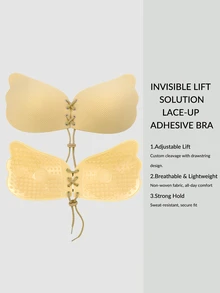 SHEIN 1pc Women's Adhesive Bra Accessory - Camel - View 1