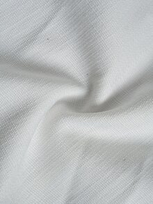 EastFlair Gaun Mini Tweed Putih Prancis Elegan untuk Wanita, Kerah Tegak, Saku Berpenutup, Cocok untuk Pakaian Sehari-hari, Perjalanan, Pesta, Brunch, Pesta Teh, Musim Panas - Putih - View 10