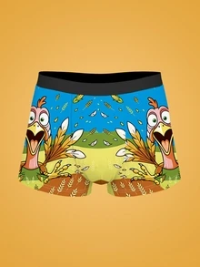 Notgurli Celana Dalam Boxer Pria Bermotif Modis, 1 buah - MultiWarna - View 1