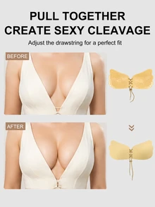 SHEIN 1pc Women's Adhesive Bra Accessory - Ginger - View 3