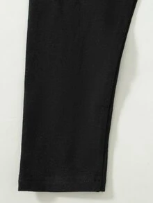 女童 4-7歲 2件套 心形印花荷葉邊長袖T恤與內搭褲，適合購物、外出、上學等春秋場合 - 卡其色 - 查看 7