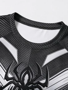 Gym Rark Men's Spider Graphic Print Crew Neck Short Sleeve Sports T-Shirt - Multicolor - View 4