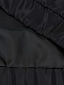 STYNVO 男士秋季時尚字母圖案夾克 - 黑色 - 查看 6