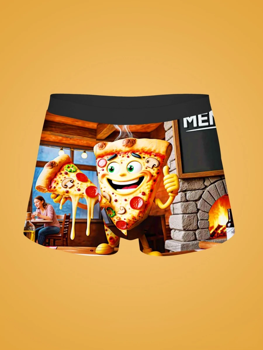Notgurli Men's Fashionable Printed Boxer Briefs, 1pc - Multicolor - View 1