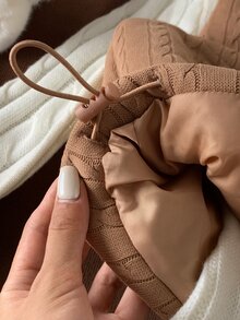 Comfortcana 女款短版馬術刺繡棉質填充背心外套 秋季女裝 工作穿搭 Y2K風格 - 紫紅色 - 查看 8