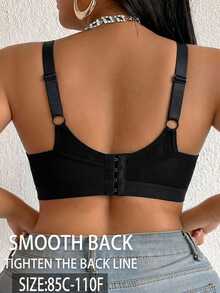 DesireSculpt Plus Size Wireless Bra, 1pc - Black - View 2