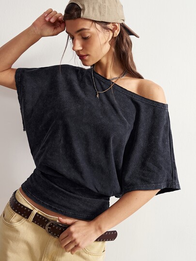 Bohemela Women's Summer Casual Batwing Sleeve T-Shirt